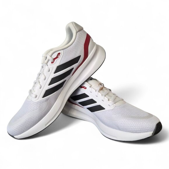 NEW ADIDAS Men\'s Running Shoes Runfalcon 5 Sneakers IE8818 Size 11 White Black main image 6